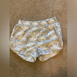 Rewash - White/Cream & Grey - Linen Shorts - Size: Medium